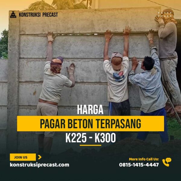 Produk Pagar Beton Terpasang